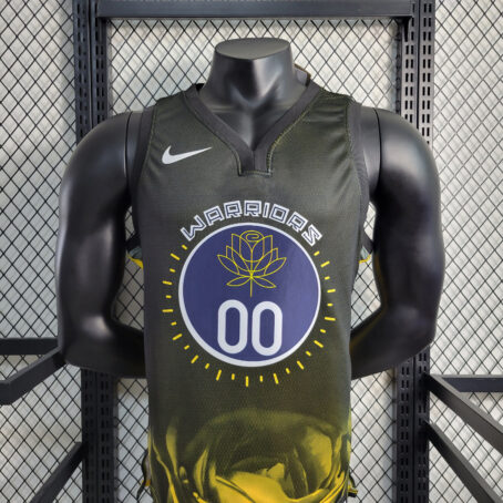 Camisa Regata NBA Golden State Warriors - Preta - #00 Kuminga - 23/24 - Imagem 2