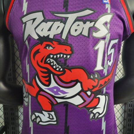 Camisa Regata NBA Toronto Raptors - Roxa - #15 Carter - Imagem 5