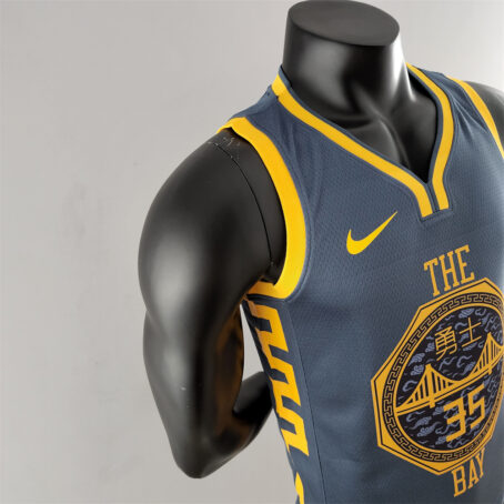 Camisa Regata NBA Golden State Warriors – Cinza – #35 Durant - 2018 - Imagem 6