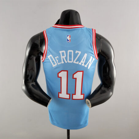 Camisa Regata NBA Chicago Bulls – Azul – #11 DeRozan - Imagem 8