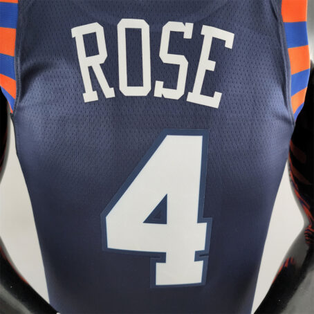 Camisa Regata NBA New York Knicks – Azul - #4 Rose - Imagem 8