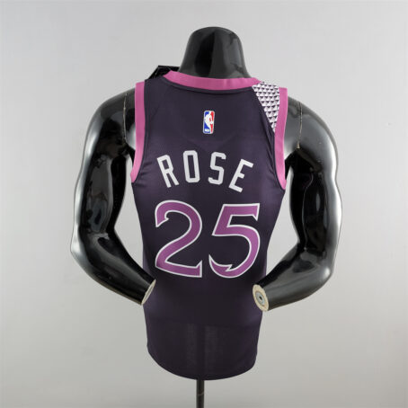 Camisa Regata NBA Minnesota Timberwolves – Roxa - #25 Rose - Imagem 8
