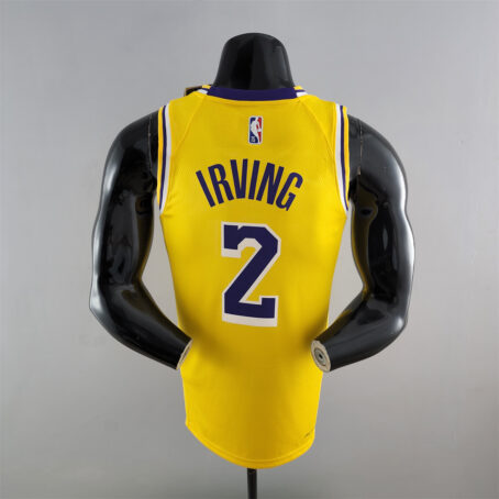 Camisa Regata NBA Los Angeles Lakers – Amarela – #2 Irving – 75 Anos - Imagem 8