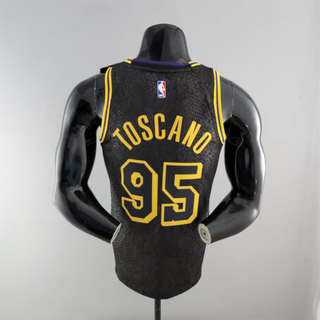 Camisa Regata NBA Los Angeles Lakers – Preta – #95 Toscano - Imagem 8
