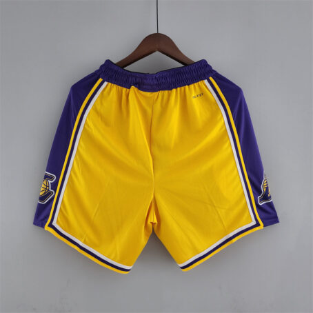 Short NBA Los Angeles Lakers - Amarelo - 75 anos - Imagem 7