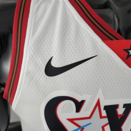 Camisa Regata NBA Philadelphia 76ers – Branca – #3 Iverson – Retro - Imagem 4
