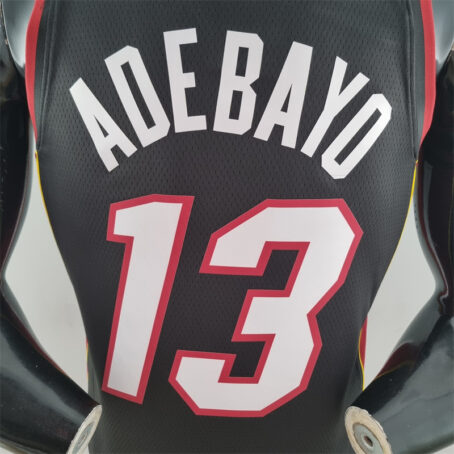 Camisa Regata NBA Miami Heat – Preta – #13 Adebayo – 75 Anos - Imagem 8