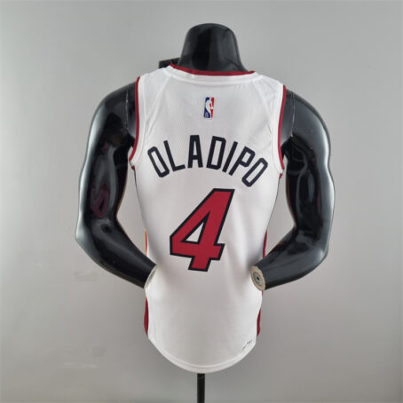 Camisa Regata NBA Miami Heat – Branca – #4 Oladipo – 75 Anos - Imagem 9