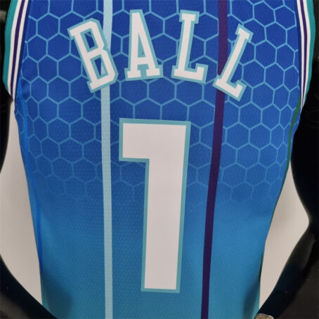 Camisa Regata NBA Charlotte Hornets City – Azul – #1 Ball - 2022 - Imagem 6