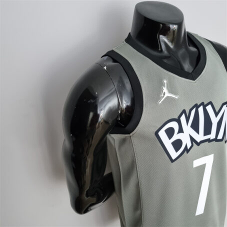 Camisa Regata NBA Brooklyn Nets City – Cinza – #7 Durant - 75 Anos - Imagem 5