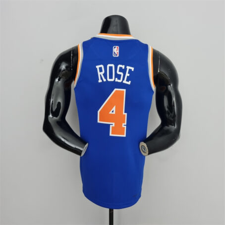 Camisa Regata NBA New York Knicks – Azul – #4 Rose – 75 Anos - Imagem 8