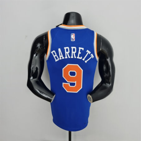 Camisa Regata NBA New York Knicks – Azul – #9 Barrett – 75 Anos - Imagem 8