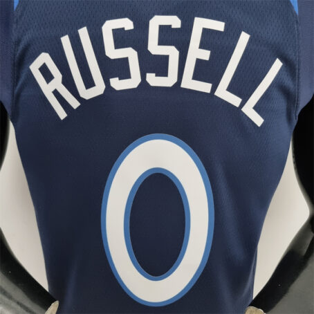 Camisa Regata NBA Minnesota Timberwolves – Azul – #0 Russel – 75 Anos - Imagem 7