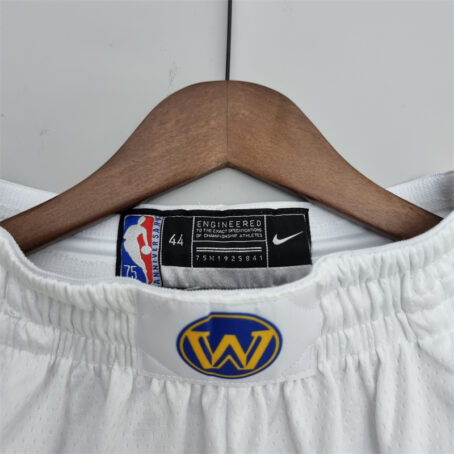 Short NBA Golden State Warriors – Branco - 75 Anos - Imagem 2