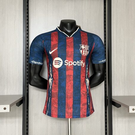 Camisa Barcelona Edição Especial - Modelo Jogador - Azul/Grená - 24/25