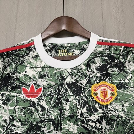 Camisa Manchester United - Infantil - Verde Pre Jogo - 24/25 - Imagem 2