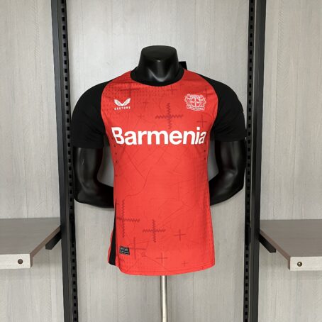 Camisa Bayer Leverkusen - Modelo Jogador - Vermelha - 24/25