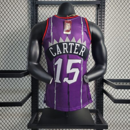 Camisa Regata NBA Toronto Raptors - Roxa - #15 Carter - Imagem 9