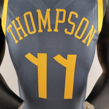 Camisa Regata NBA Golden State Warriors – Cinza – #11 Hompson - 2018 - Imagem 8