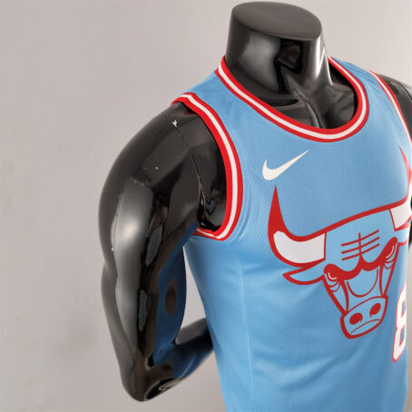 Camisa Regata NBA Chicago Bulls – Azul – #8 Lavine - Imagem 5