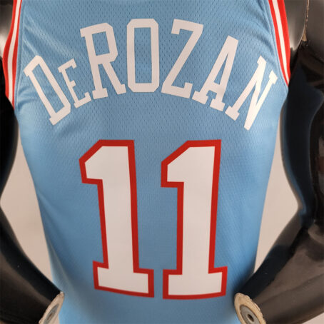 Camisa Regata NBA Chicago Bulls – Azul – #11 DeRozan - Imagem 7