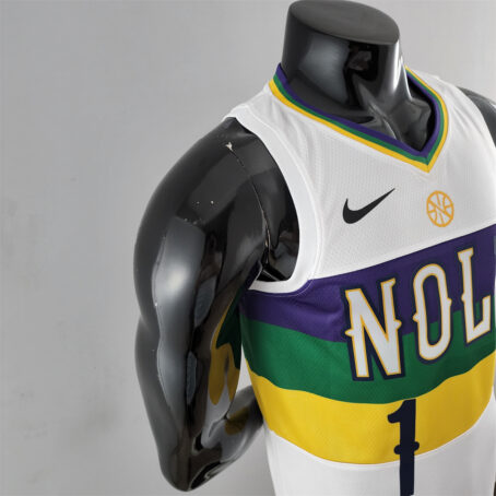 Camisa Regata NBA New Orleans Pelicans – Branca – #1 Willamsin - 2018 - Imagem 5