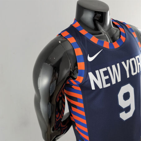 Camisa Regata NBA New York Knicks – Azul - #9 Barrett - Imagem 5