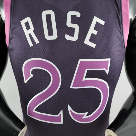 Camisa Regata NBA Minnesota Timberwolves – Roxa - #25 Rose - Imagem 7