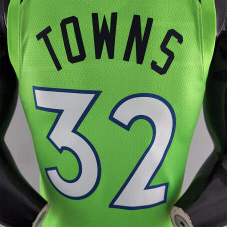 Camisa Regata NBA Minnesota Timberwolves – Verde – #32 Towns - Imagem 7