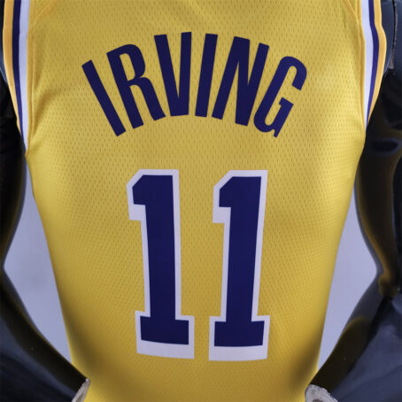 Camisa Regata NBA Los Angeles Lakers – Amarela – #11 Irving – 75 Anos - Imagem 7