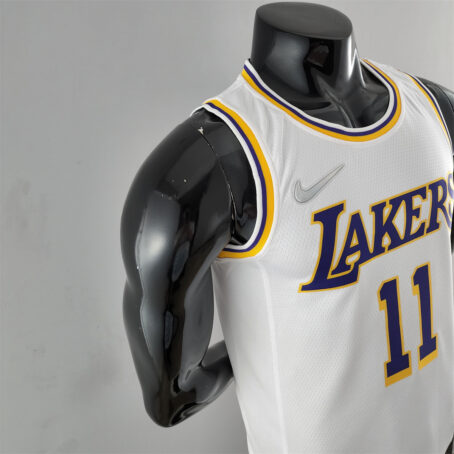 Camisa Regata NBA Los Angeles Lakers – Branca – #11 Irving – 75 Anos - Imagem 5