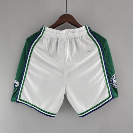 Short NBA Dallas Mavericks - Branco/Verde - Imagem 8