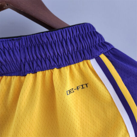 Short NBA Los Angeles Lakers - Amarelo - 75 anos - Imagem 8