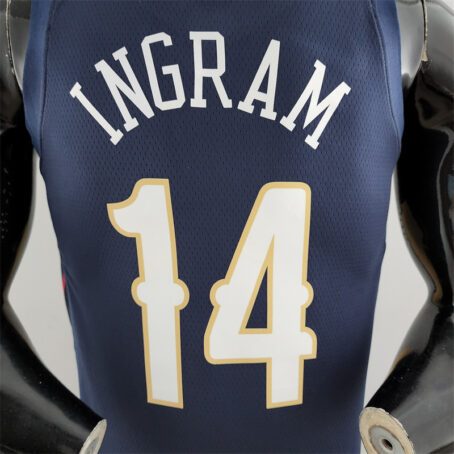 Camisa Regata NBA New Orleans Pelicans – Azul – #14 Ingram – 75 Anos - Imagem 8