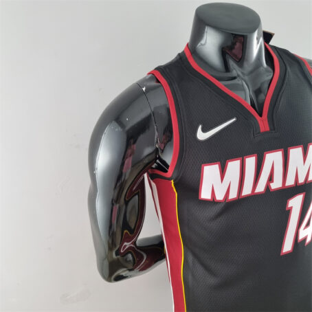 Camisa Regata NBA Miami Heat – Preta – #14 Herro – 75 Anos - Imagem 5