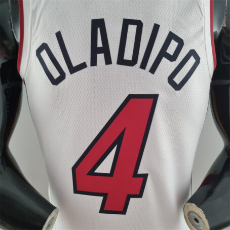 Camisa Regata NBA Miami Heat – Branca – #4 Oladipo – 75 Anos - Imagem 8
