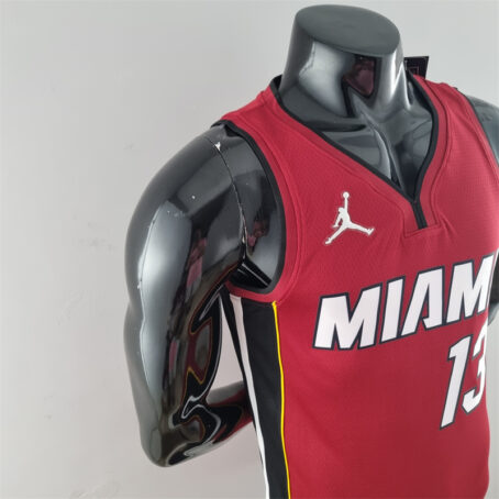 Camisa Regata NBA Miami Heat – Vermelha – #13 Adebayo – 75 Anos - Imagem 5