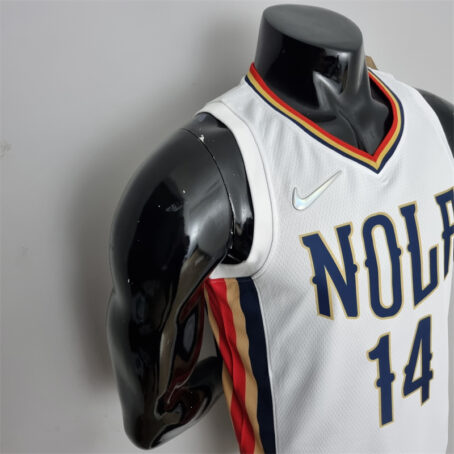 Camisa Regata NBA New Orleans Pelicans – Branca – #14 Ingram - 2022 - Imagem 5