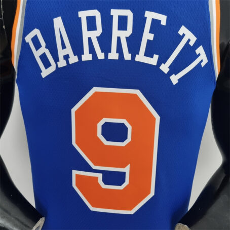 Camisa Regata NBA New York Knicks – Azul – #9 Barrett – 75 Anos - Imagem 7