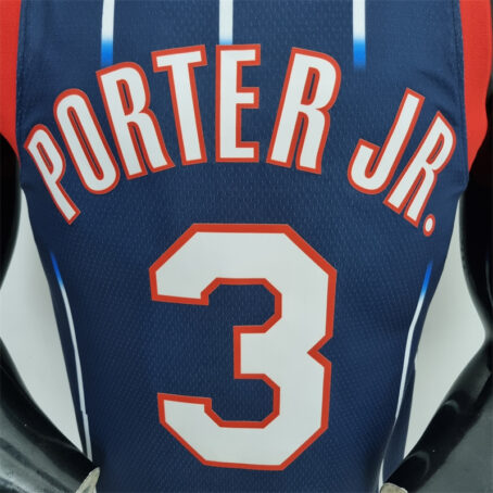 Camisa Regata NBA Houston Rockets – Azul – #3 Porter Jr. – 2022 - Imagem 7