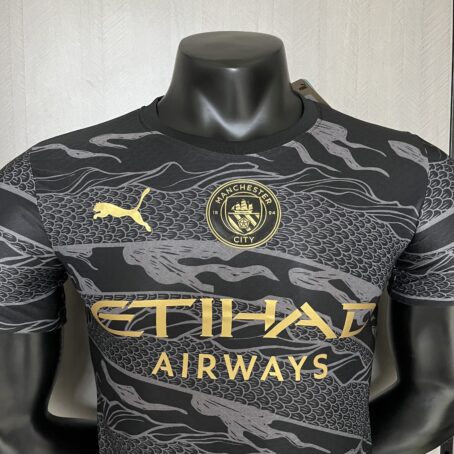 Camisa Manchester City Edição Especial - Modelo Jogador - Preta - 24/25 - Imagem 2