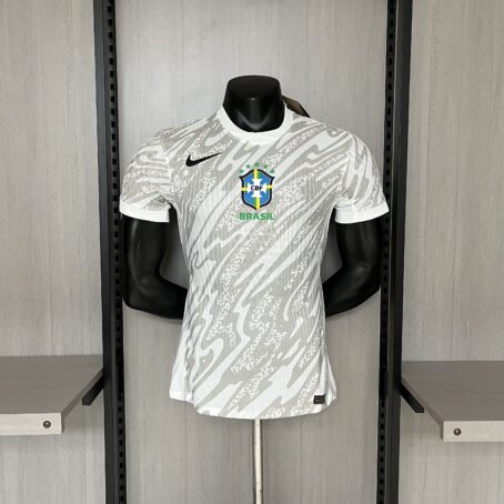 Camisa Brasil Goleiro - Modelo Jogador - Branca – 24/25