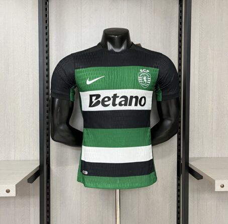 Camisa Sporting - Modelo Jogador - Verde/Preto - 24/25