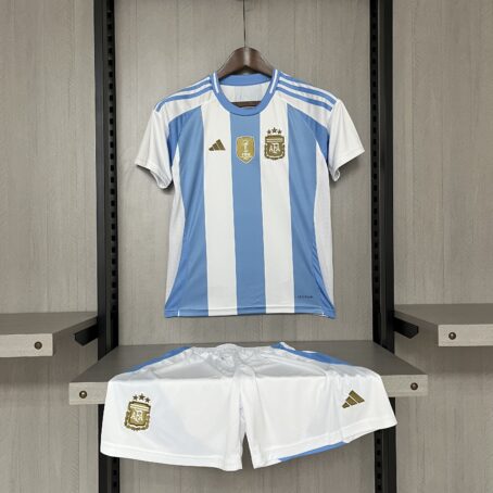Camisa Argentina - Infantil - Azul/Branca - 24/25