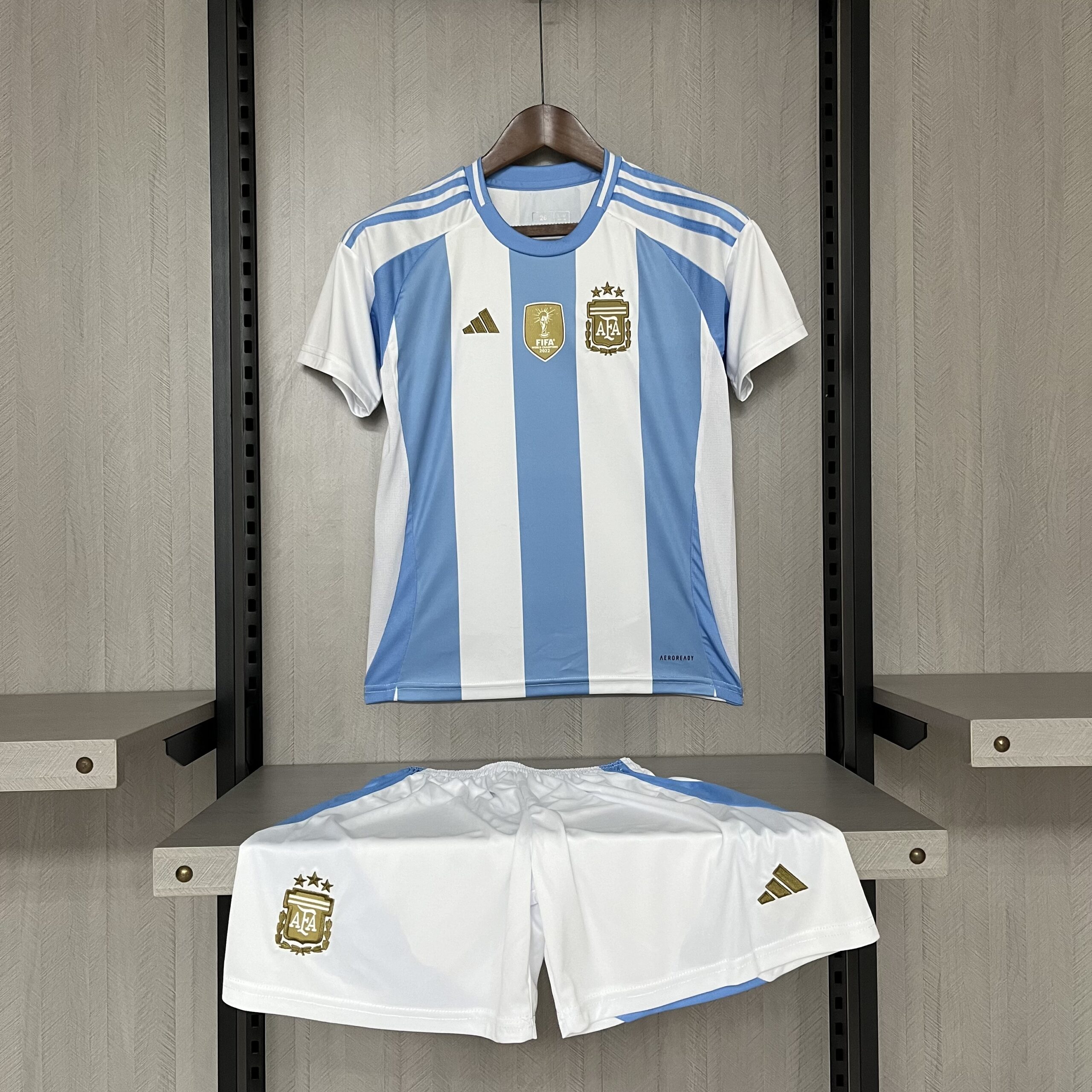 Camisa Argentina – Infantil – Azul/Branca – 24/25