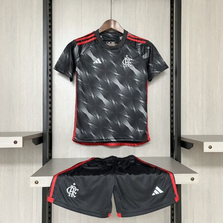 Camisa Flamengo III - Infantil - Cinza - 24/25