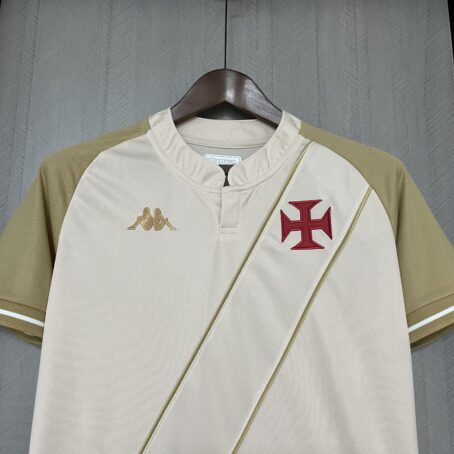 Camisa Vasco III - Feminina - Branca/Dourada - 24/25 - Imagem 2