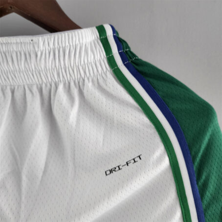 Short NBA Dallas Mavericks - Branco/Verde - Imagem 9
