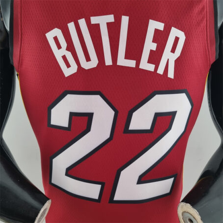 Camisa Regata NBA Miami Heat – Vermelha – #22 Butler – 75 Anos - Imagem 8