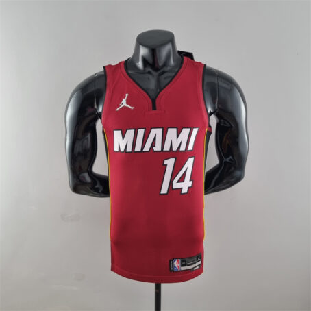 Camisa Regata NBA Miami Heat – Vermelha – #14 Herro – 75 Anos